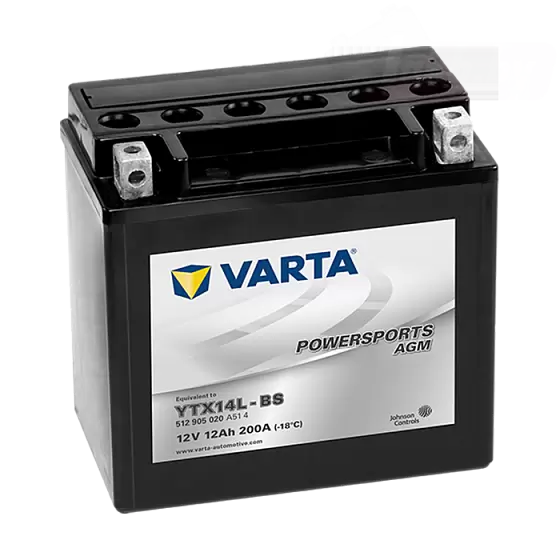 Varta Powersports AGM High Performance 512 905 020 (12 A/h), 200A L+