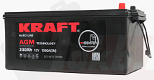 Аккумулятор KRAFT AGM (240 A/h) 1500A L+