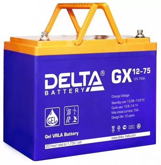 для ИБП Delta GX 12-75 12V-75 Ah
