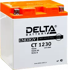 Аккумулятор Delta CT 1230 (YIX30L,YIX30L-BS,YB30L) (30 A/h), 330A R+