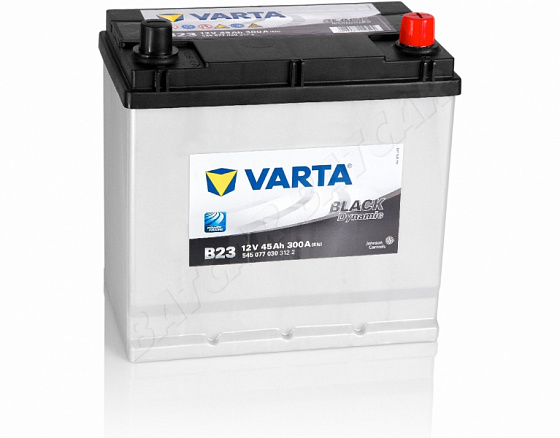 Varta Black Dynamic B23 (45 А/h), 300А R+ (545 077 030)