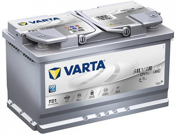 Varta Silver Dynamic AGM F21 (80 А/h), 800А R+ (580 901 080)